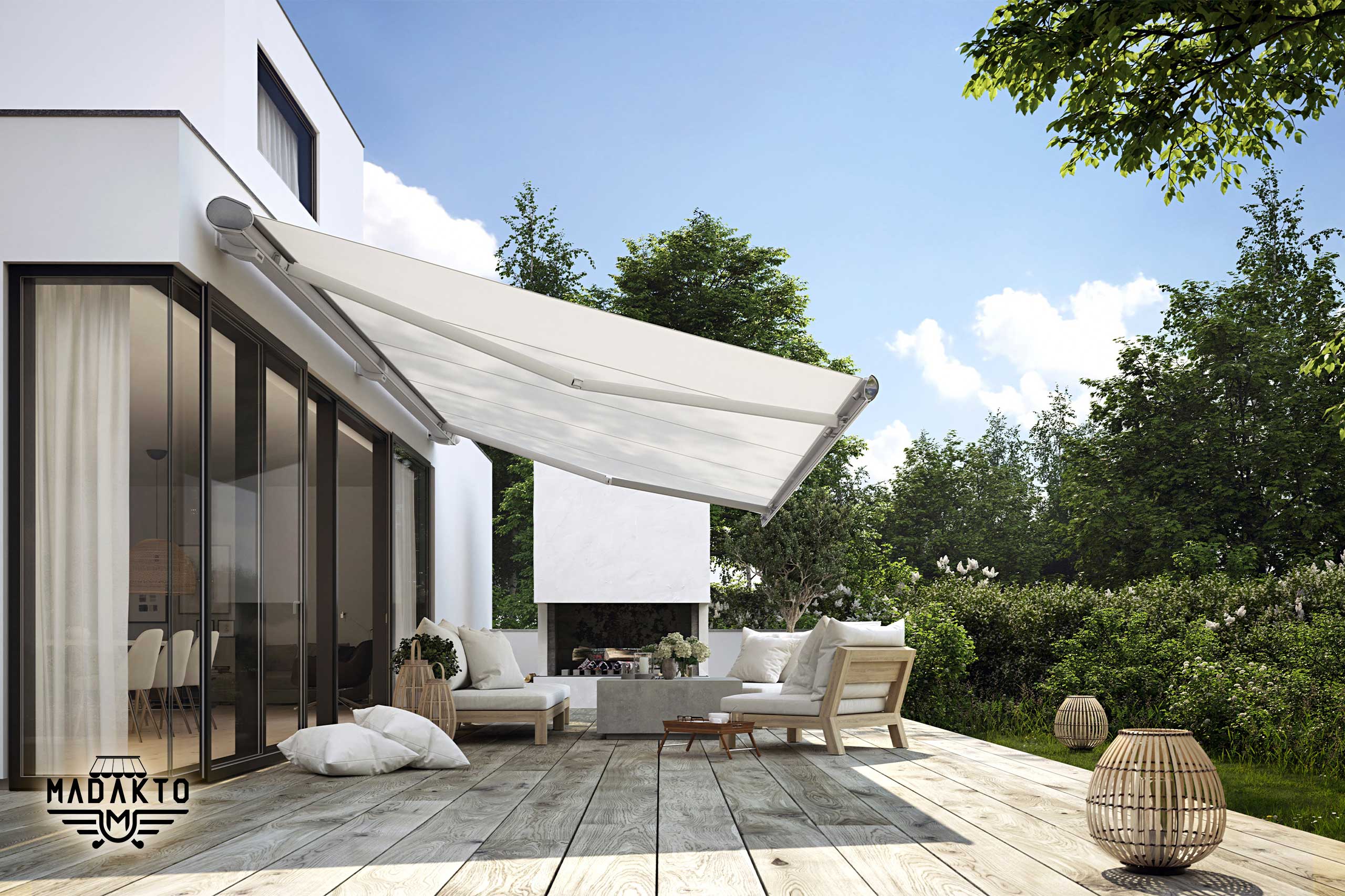 انواع سایبان برای تراس-ماداکتو سایه